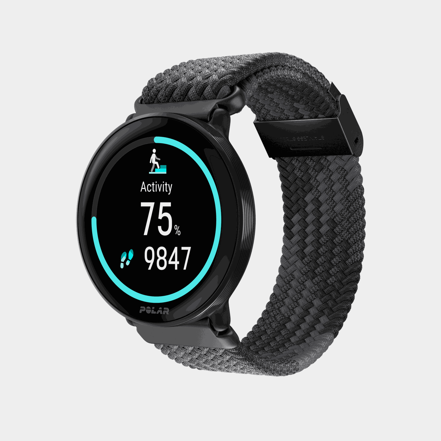  Polar Ignite 3 Smartwatch z plecionym paskiem – czarny