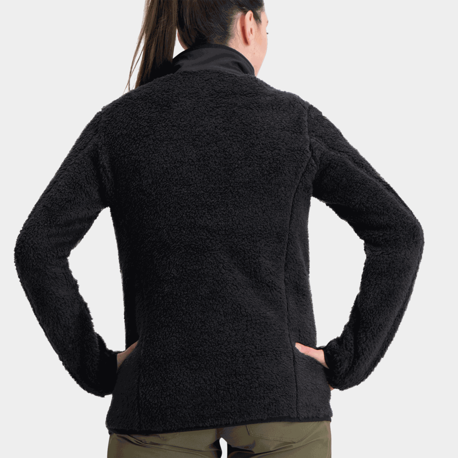 Casaco de lã feminino Femund Warm3 - preto