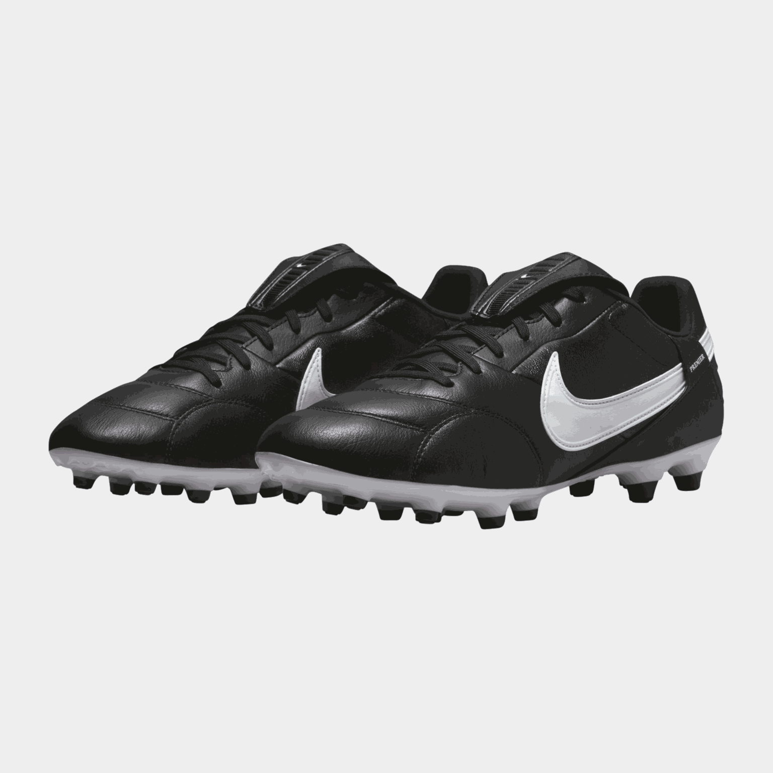 Premier 3 FG, fotballsko naturgress, unisex - Svart