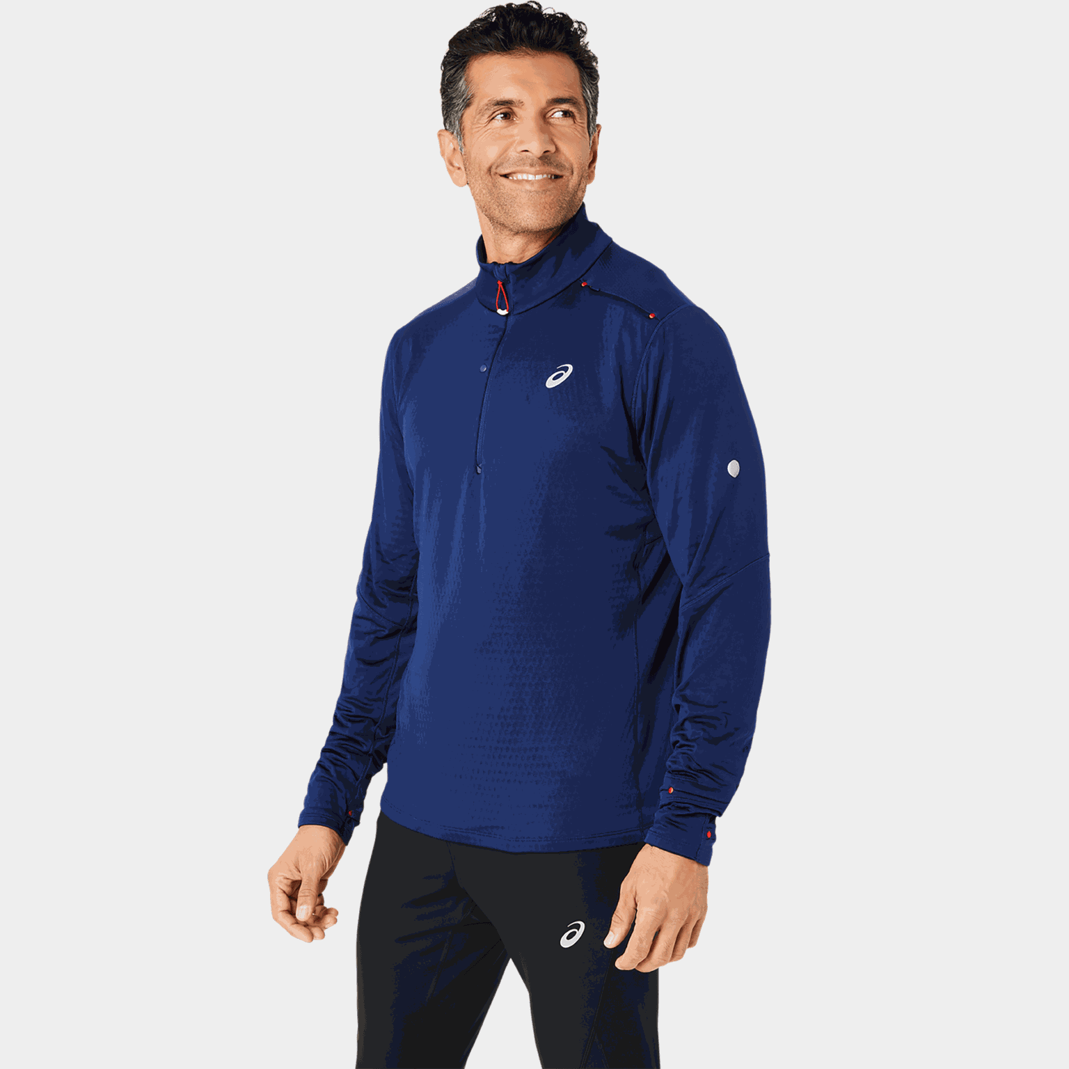  Heren wintertraining hoodie met volledige ritssluiting - Blauw
