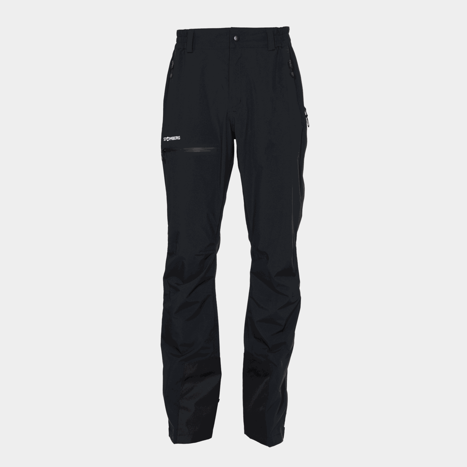 Spodnie typu muszla Trollfjellet Shell Zip Trousers, spodnie typu muszla - czarne