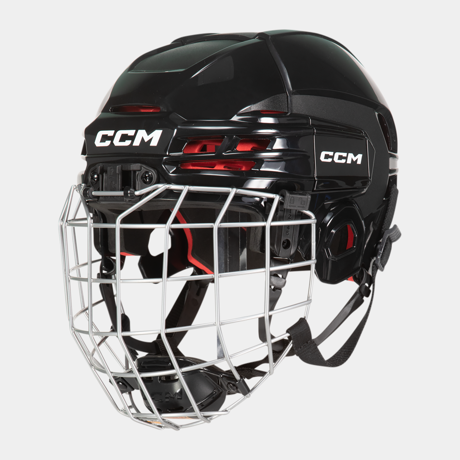  HTC 70 Combo YT 23/24 Kinderhockeyhelm – Zwart