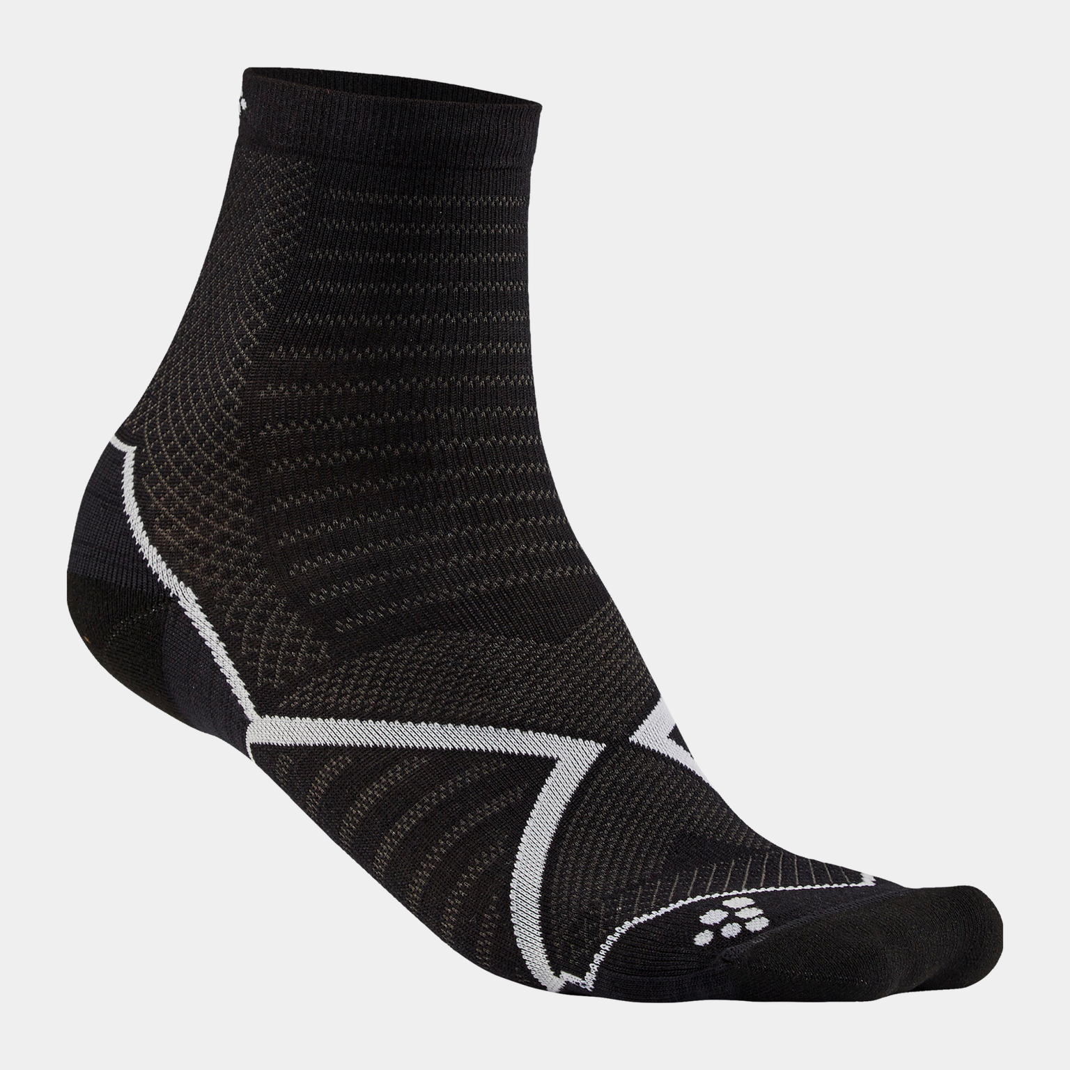 Run Warm Sock, løpesokk unisex - Svart