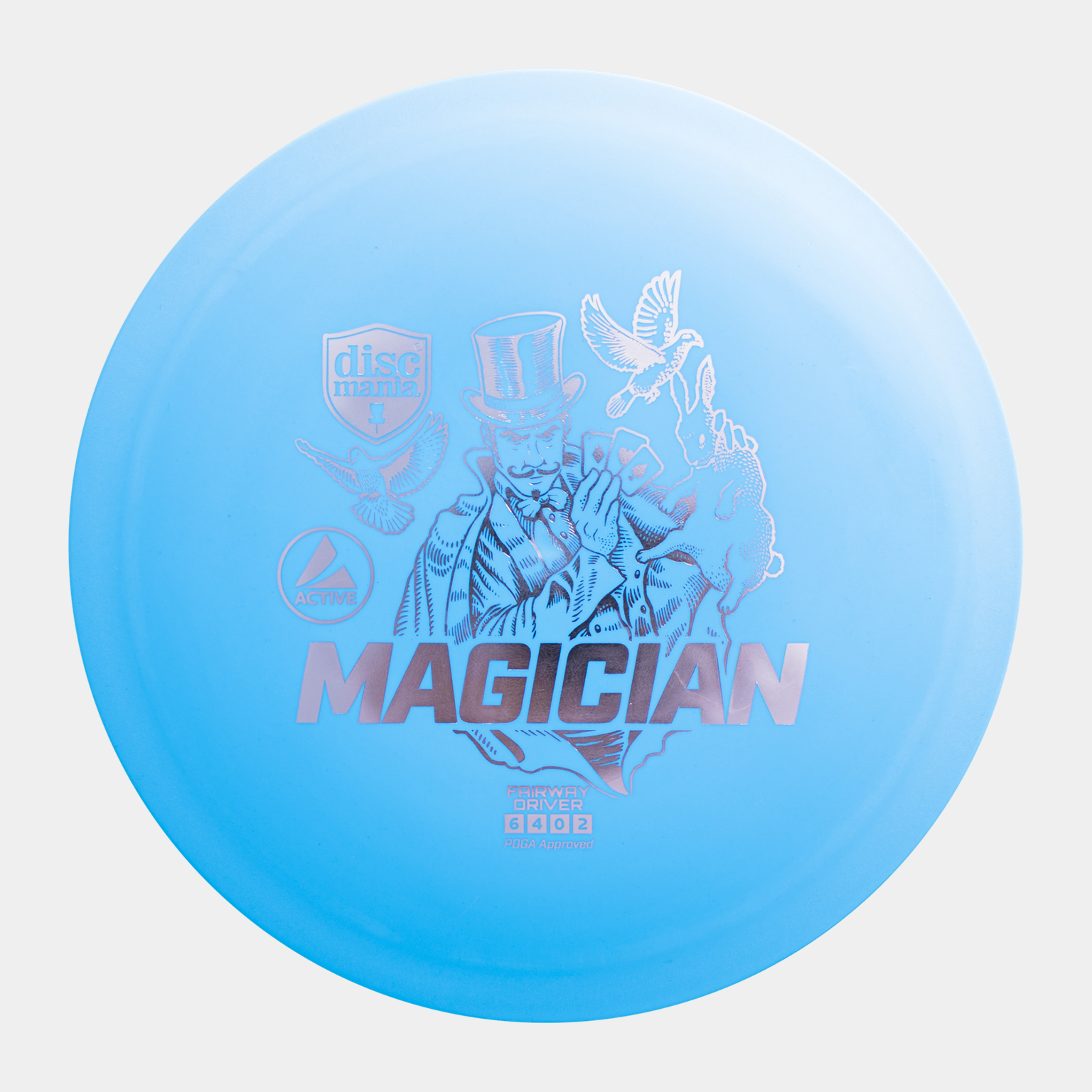  De onvermoeibare piloot White Wizard speelt frisbeegolf.