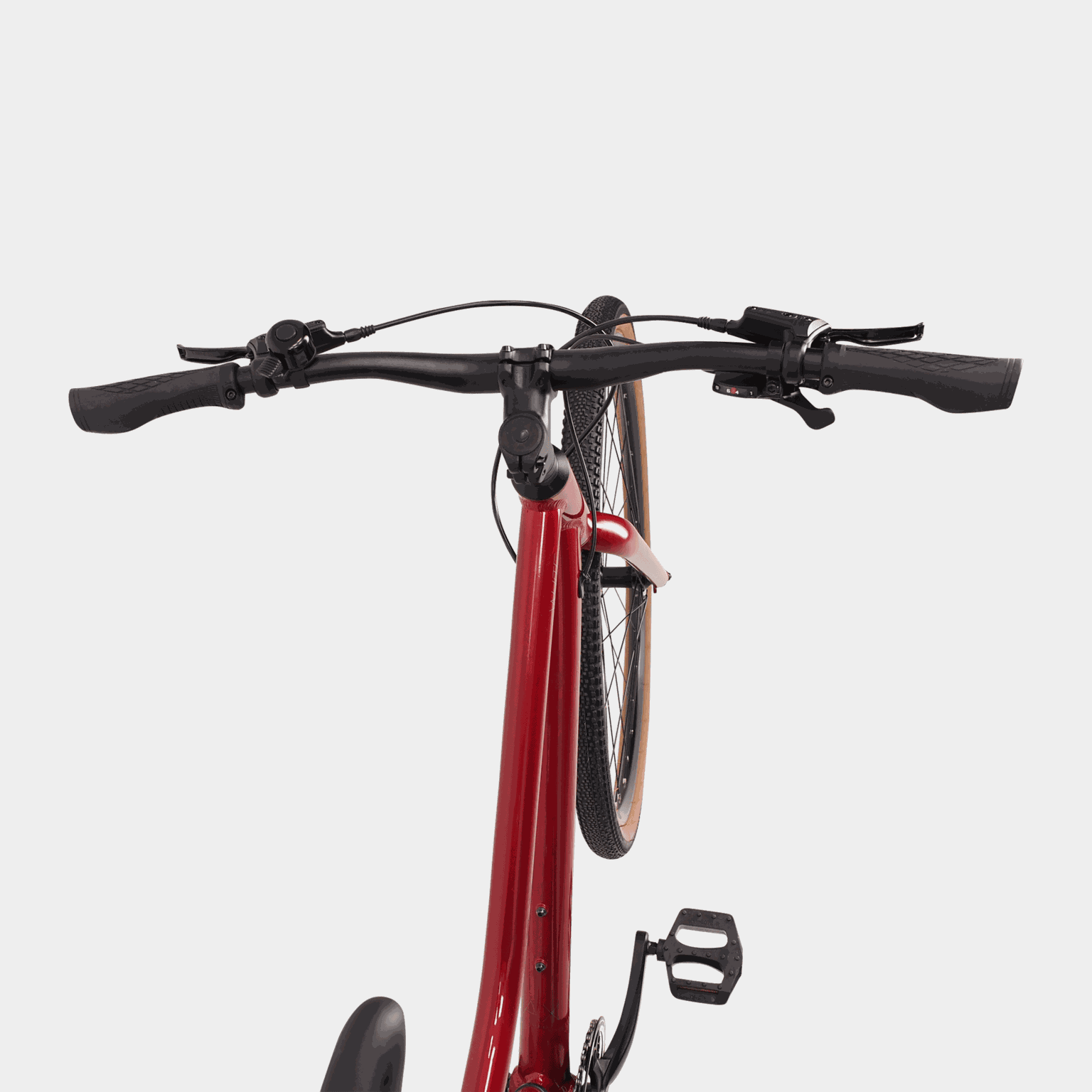  Rower hybrydowy męski AX+ SCARLET RED 25 – czerwony
