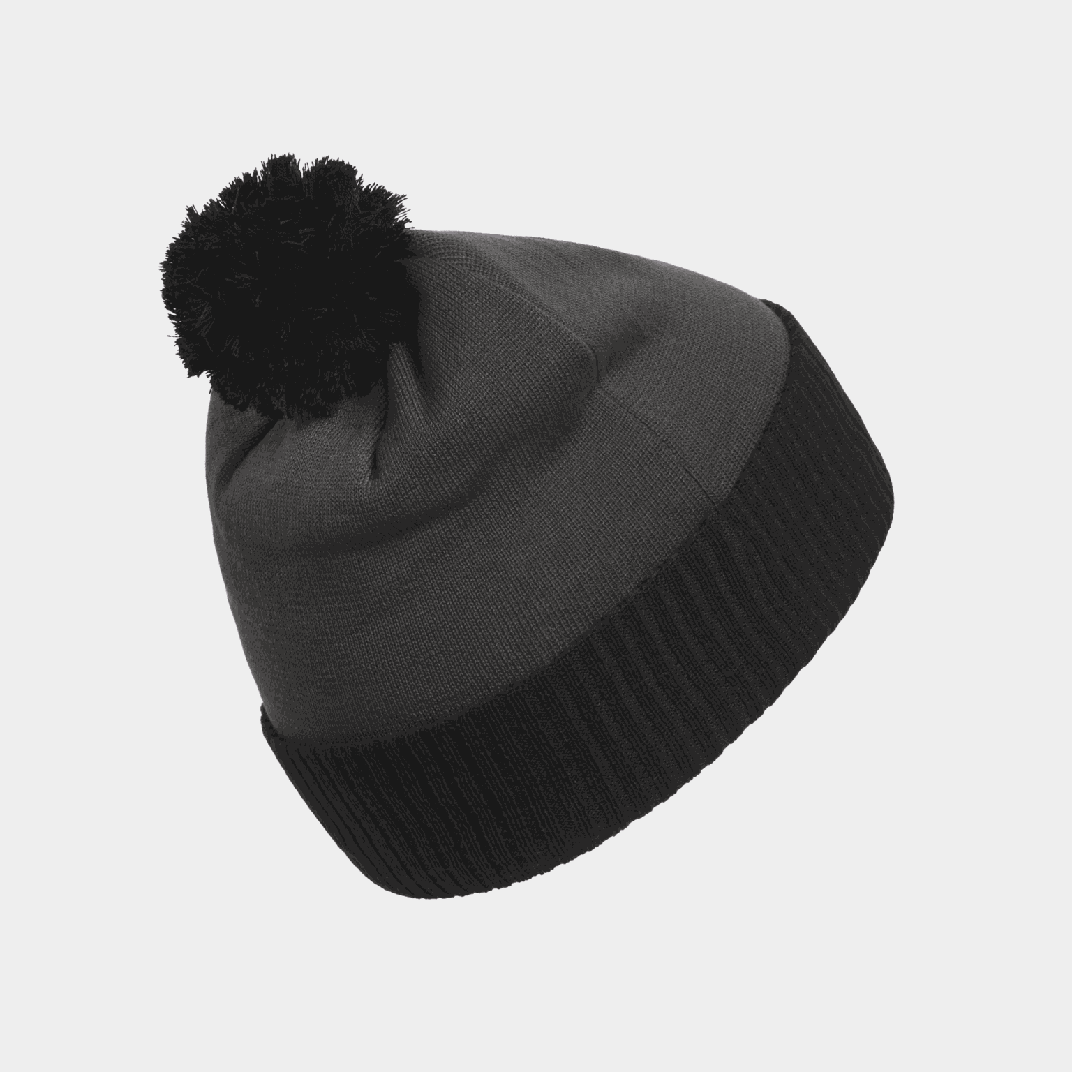 Unisex čepice 3S s bambulkou - šedá