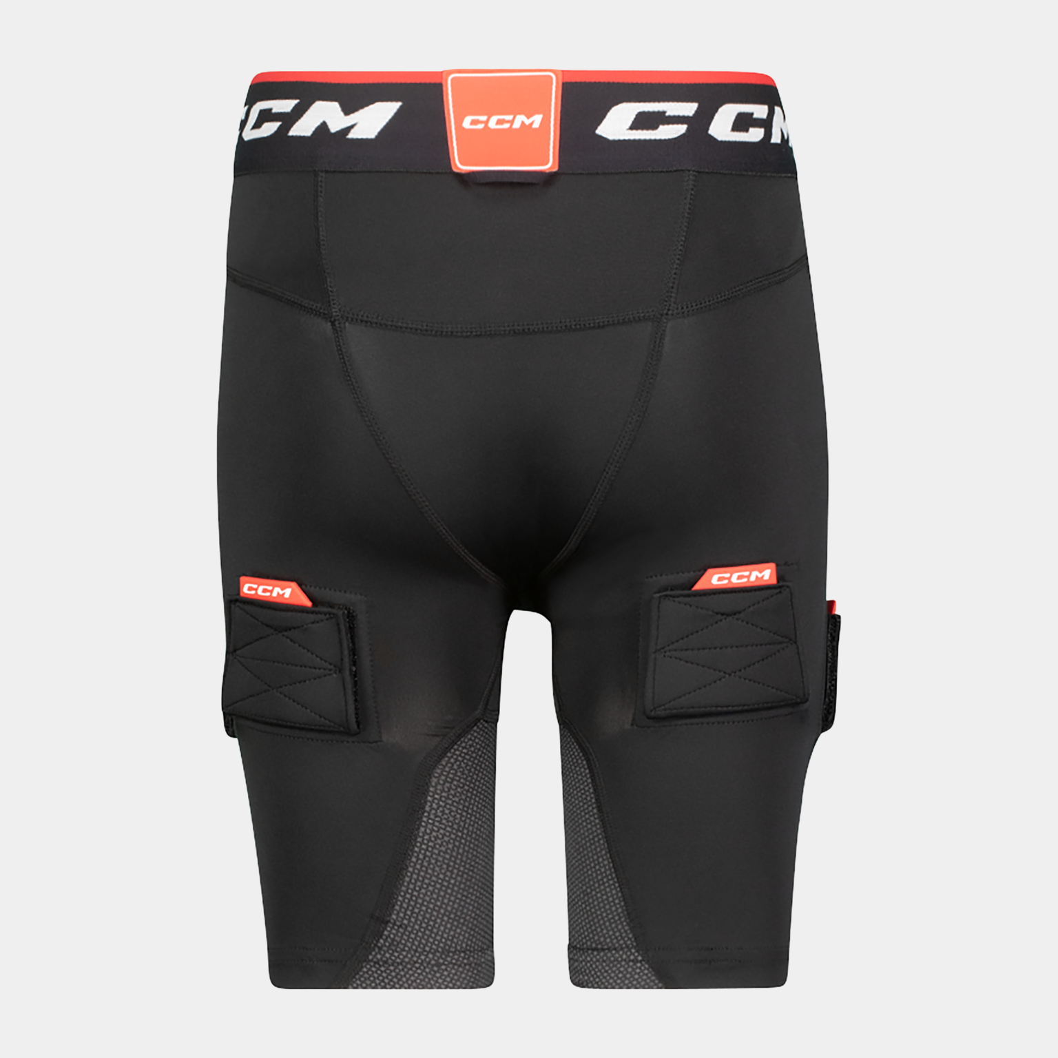 CCM Youth Jockstop Compression Shorts, Chłopięce spodenki kompresyjne – czarne