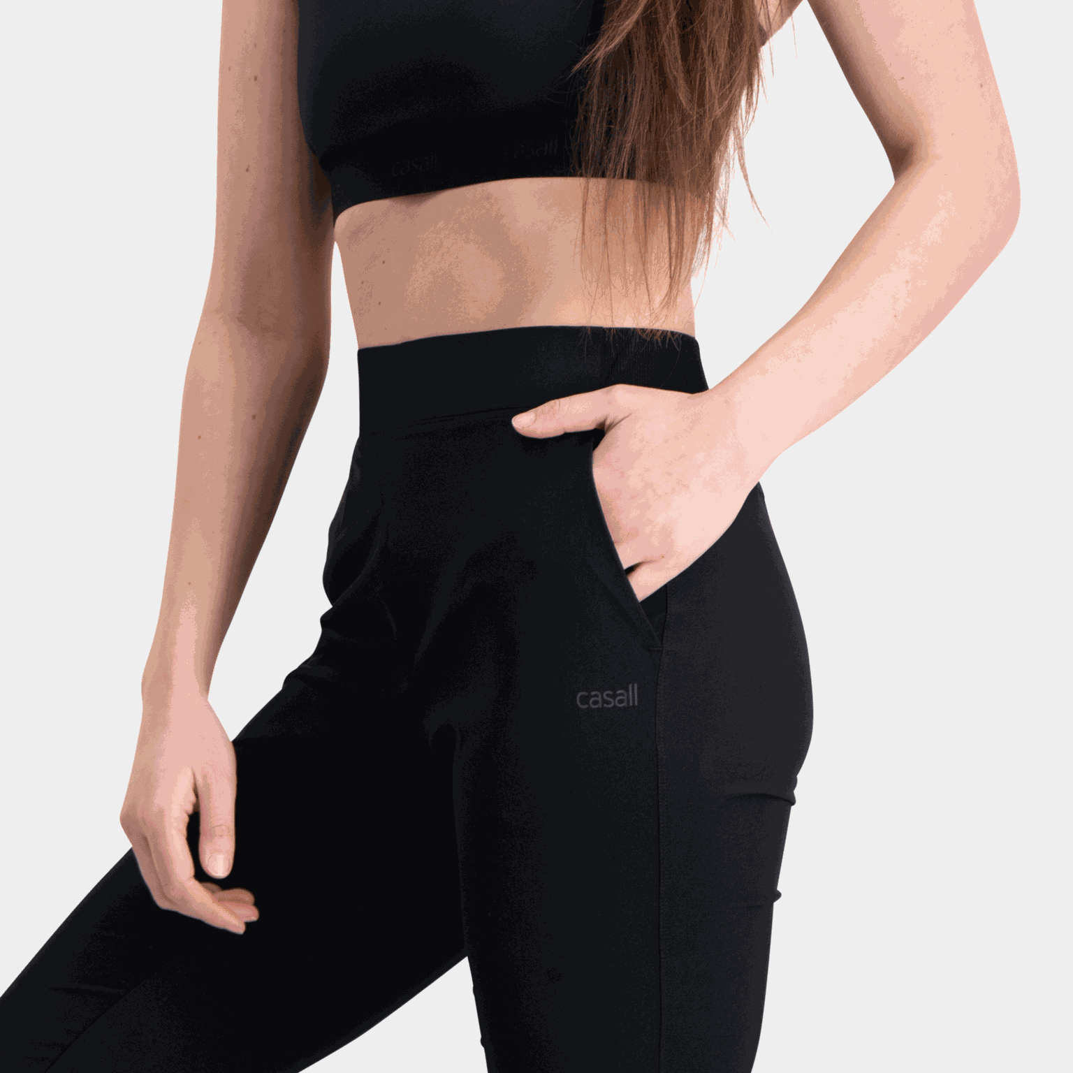  Nauwsluitende joggingbroek voor dames - Zwart