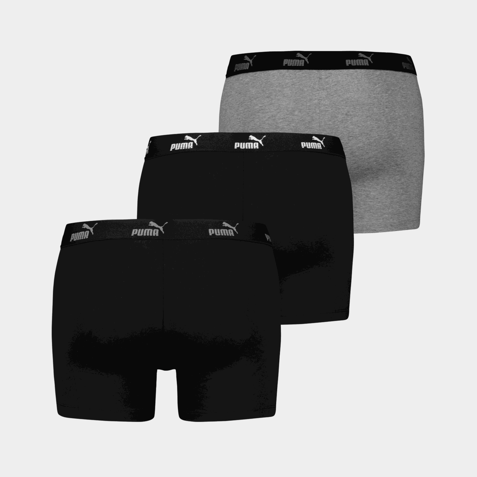  Pánské boxerky Puma BW, sezónní nabídka, jednobarevné, balení po 3 kusech.