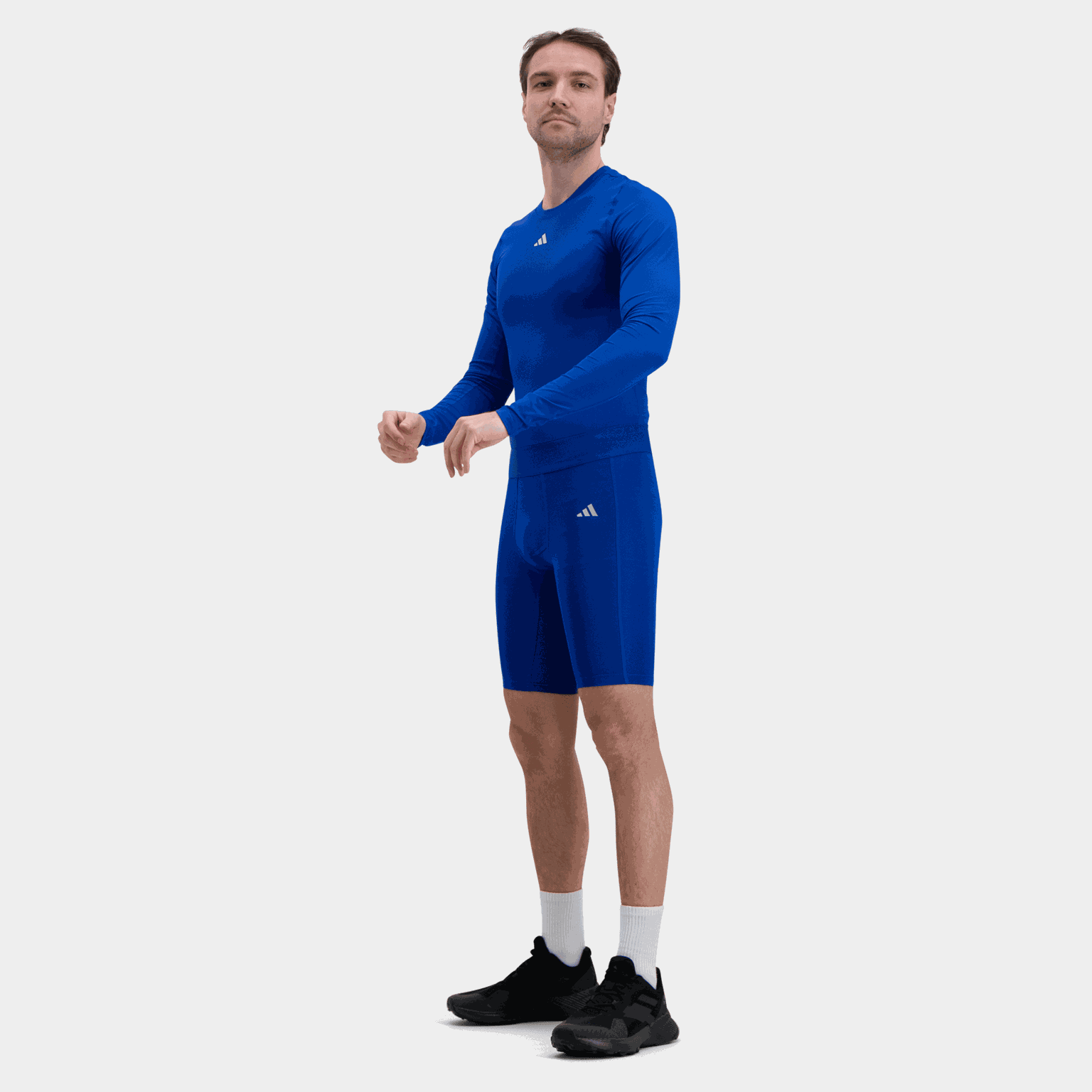 Camisa de futebol masculina Techfit de manga comprida