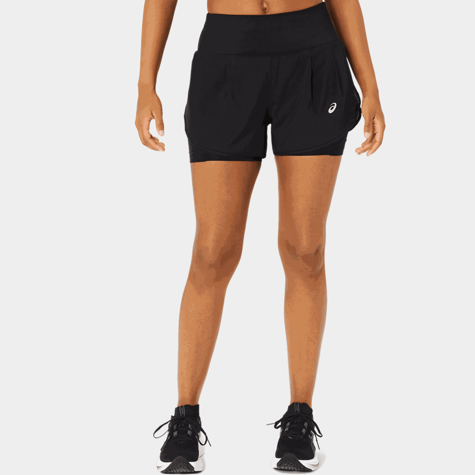 Road 2-n-1 3.5in Short, løpeshorts, dame - Svart