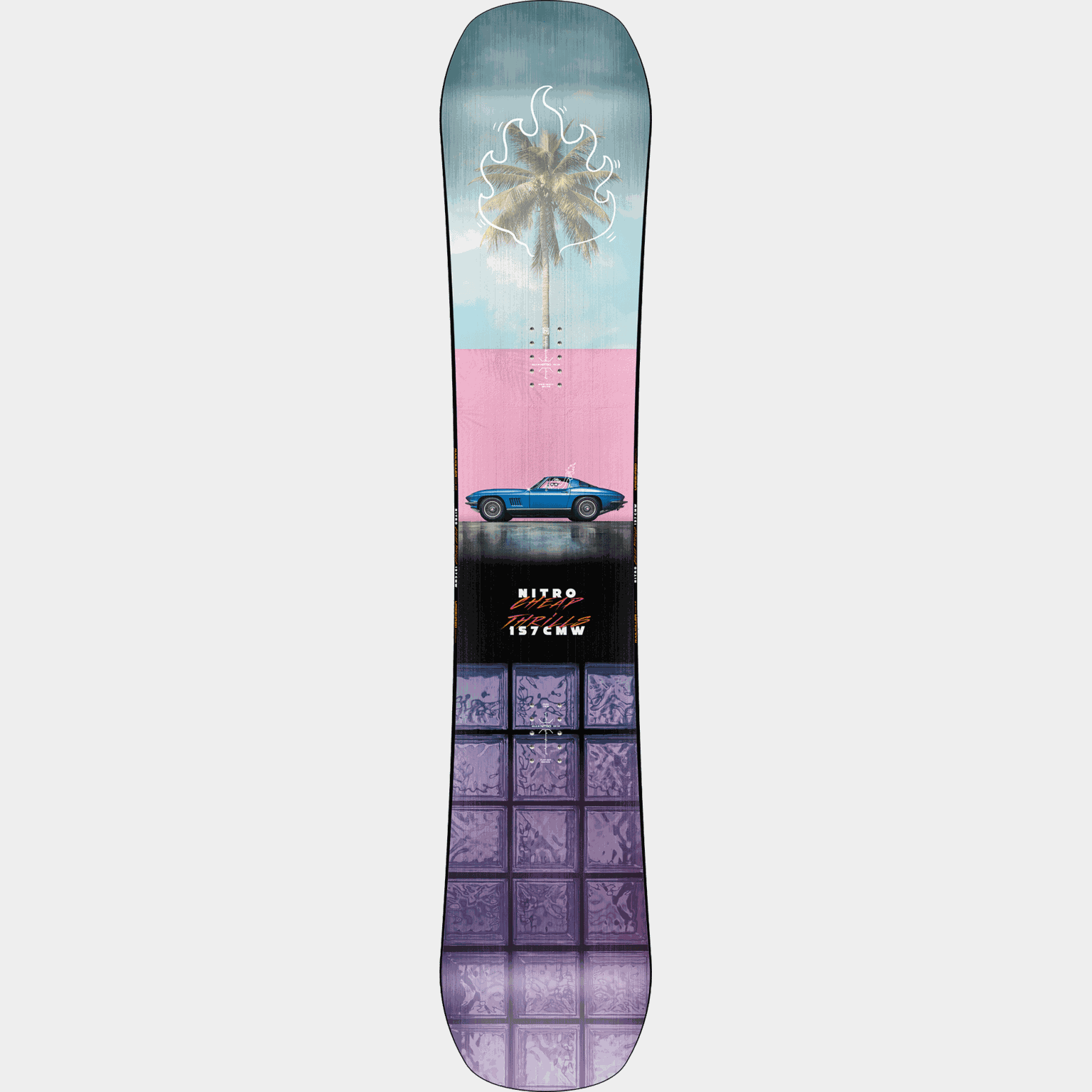  Prancha de snowboard Cheap Thrills Wide 24/25, unissex - multicolorida