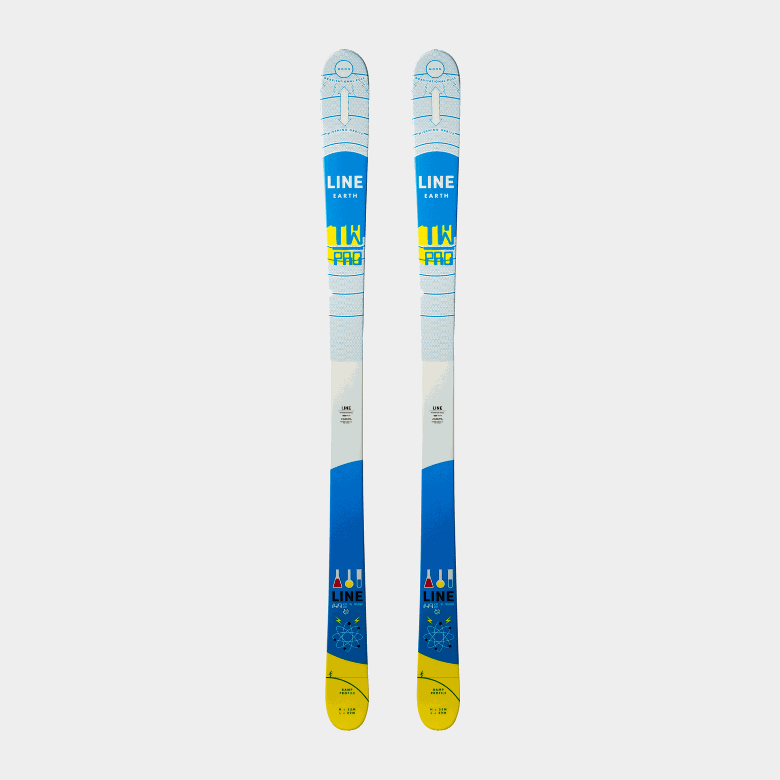 Twintip Skis Tom Wallisch Shorty 23/24, twintip-ski, barn - Hvit