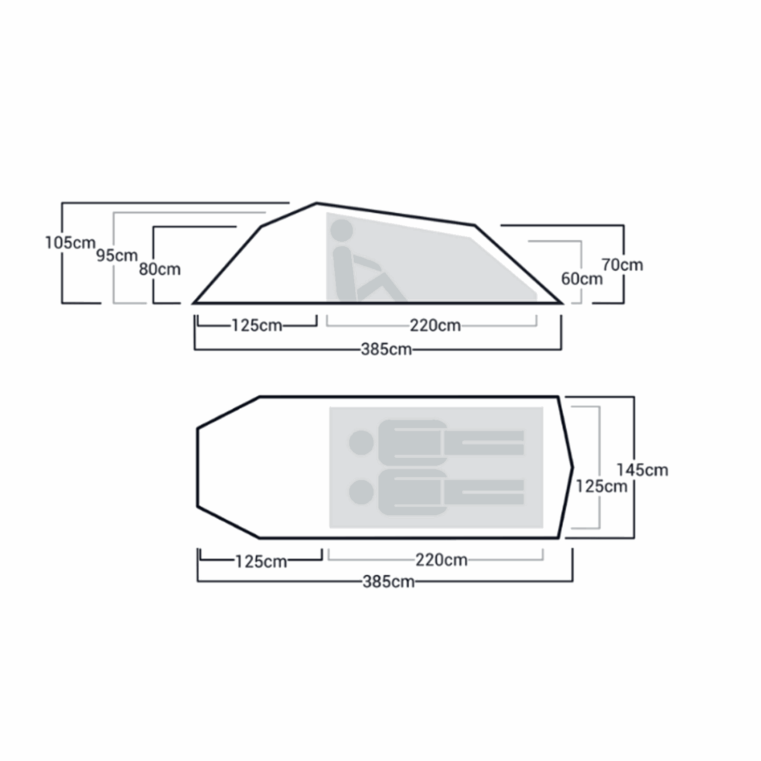 Sarek SL 2 Avonturentent - Grijs