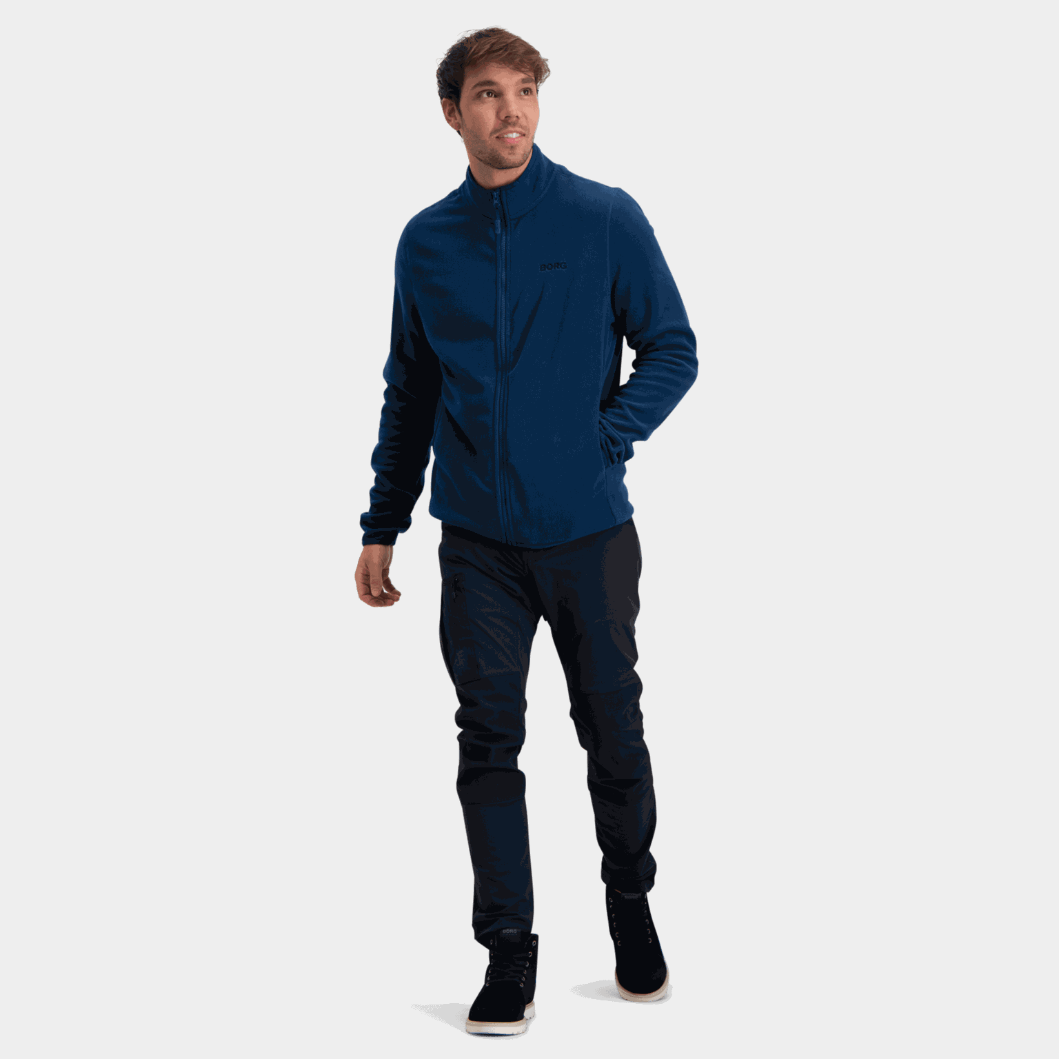  Veste polaire pour homme avec fermeture éclair intégrale