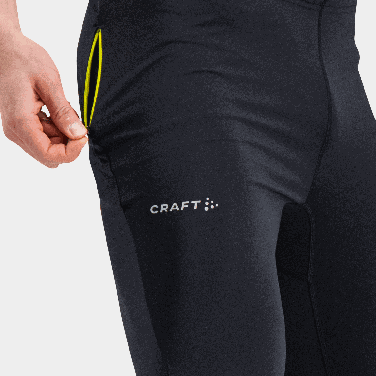 Adv Essence trainingsbroek met 2 ritsen voor heren - zwart