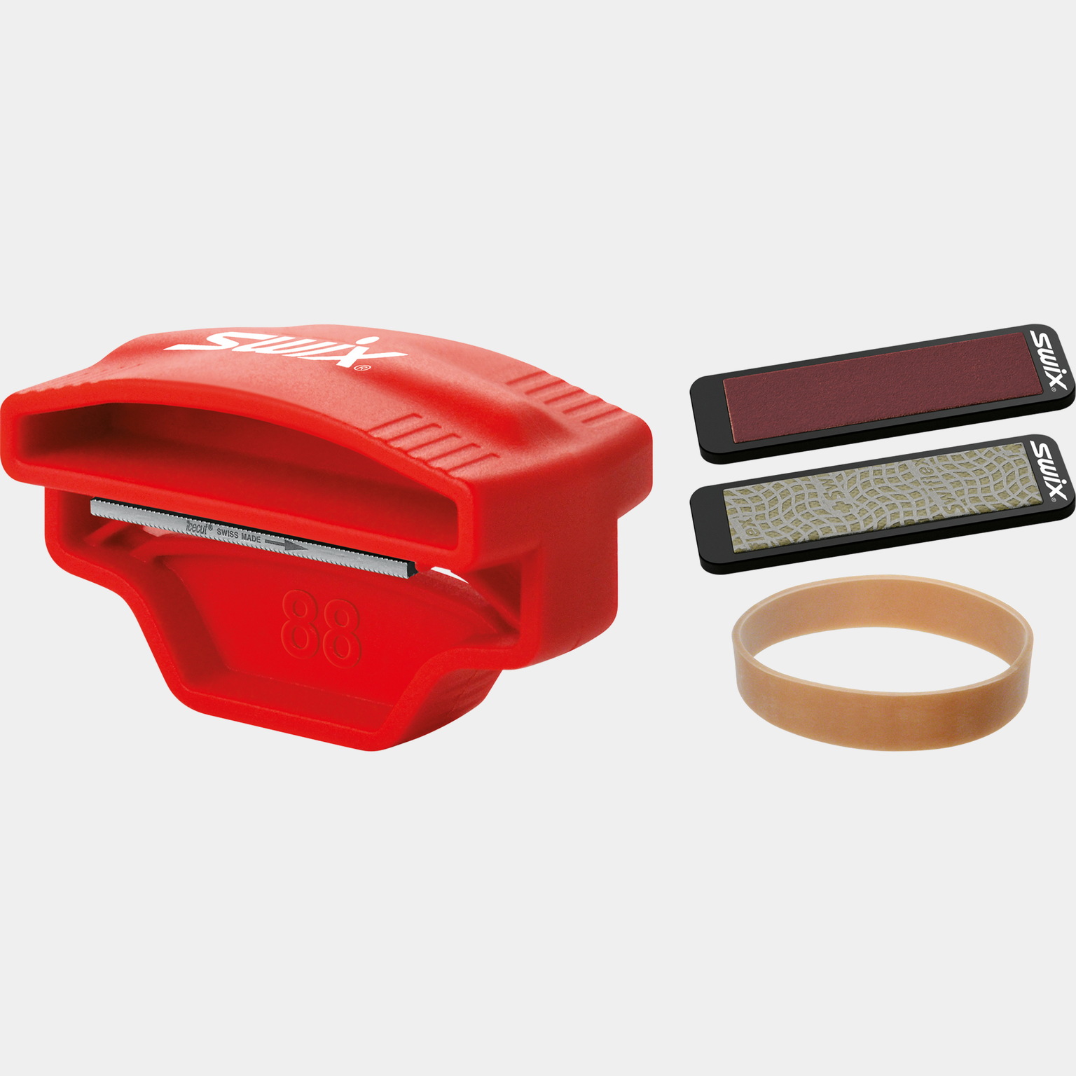  Conjunto de afiar facas pequenas Swix TA3010N para facas de 23/24 polegadas, incluindo lima de aço e ferramenta de afiar.