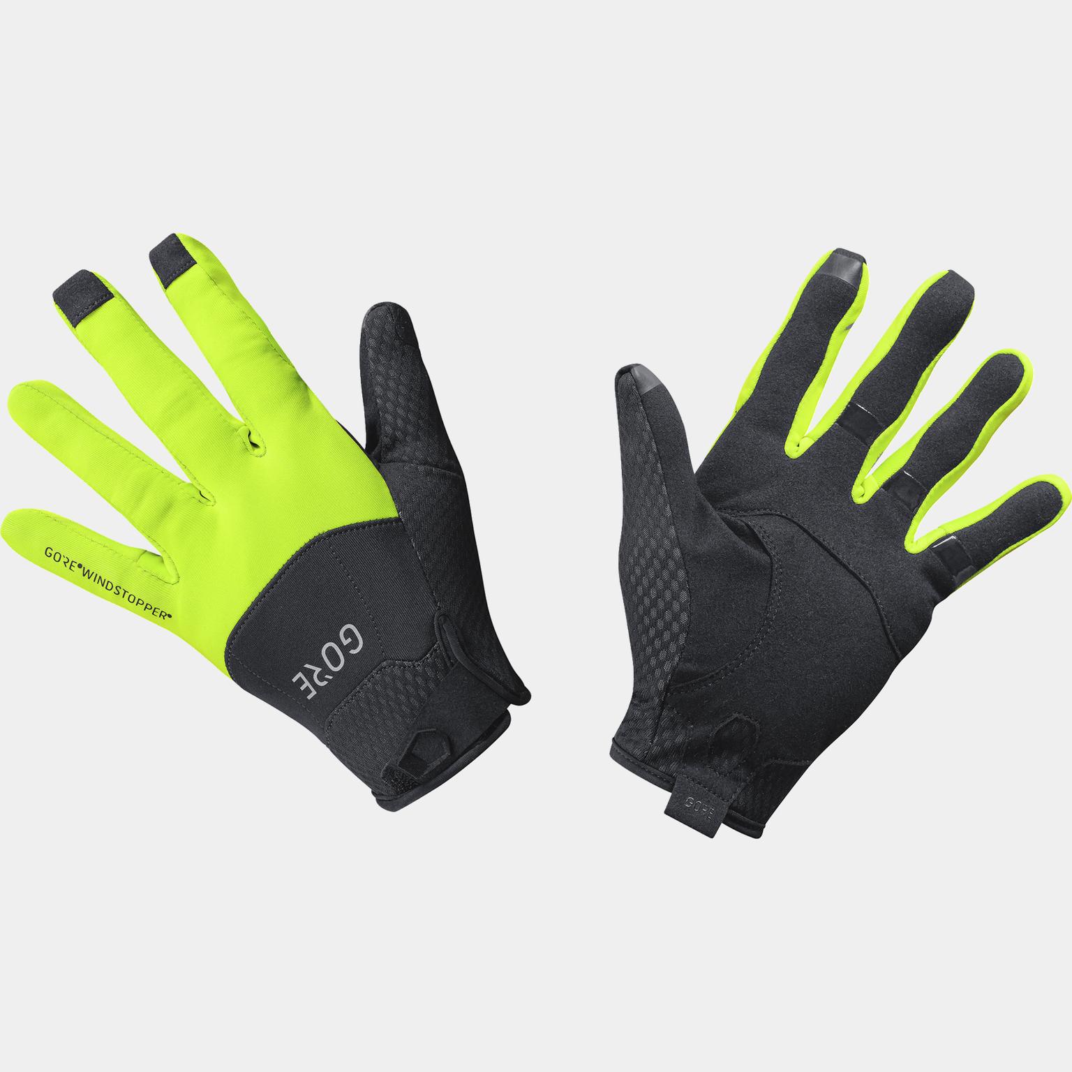  Gants C5 GORE-TEX Infinium Windstopper 25, gants de cyclisme, unisexes – Jaune