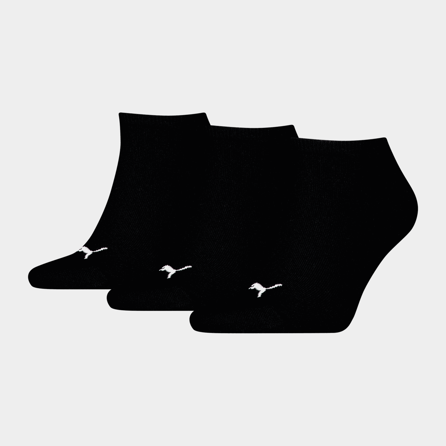 Sneaker Sock Plain 3-Pack, ankelsokker, unisex