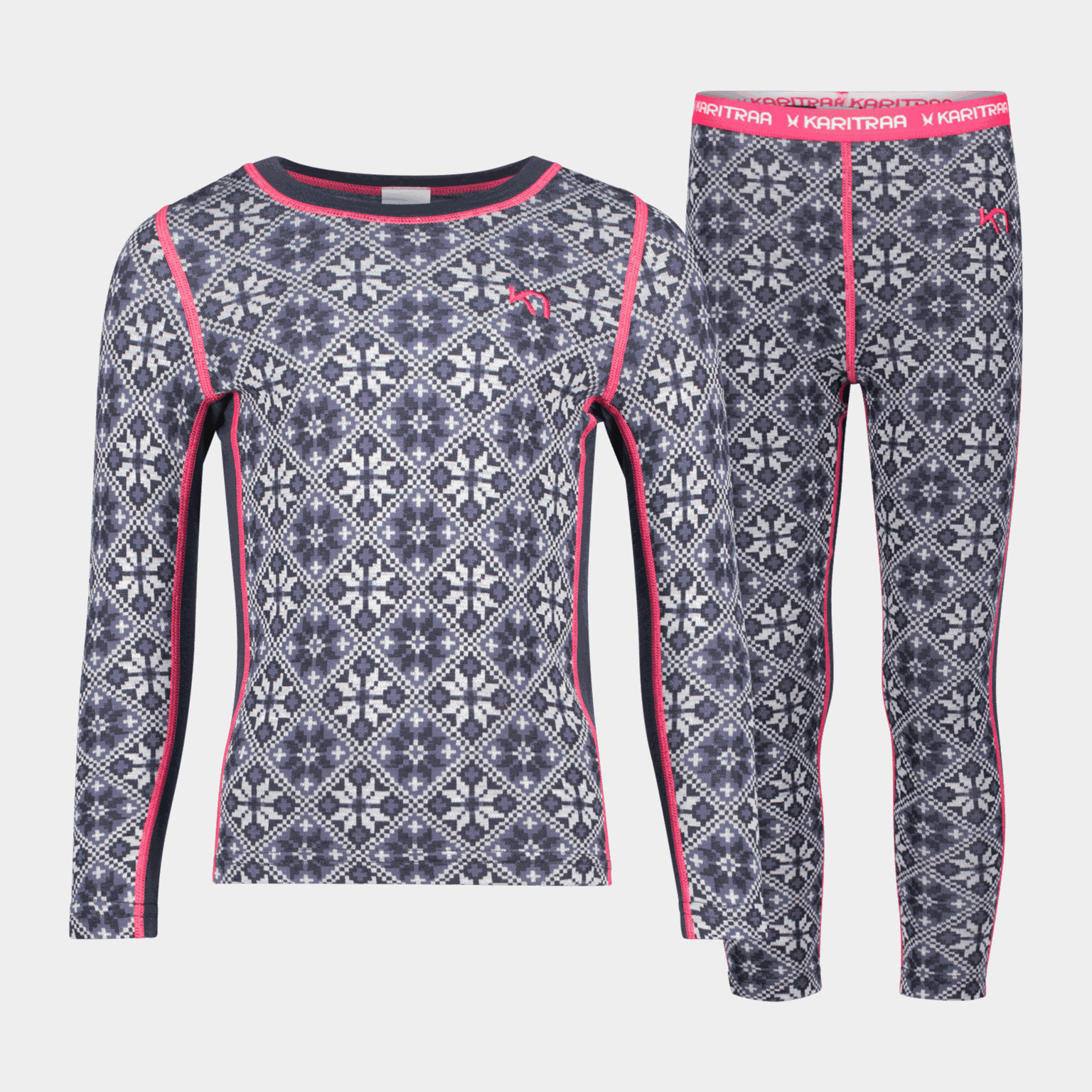  Ensemble Hennie, sous-vêtements en laine, pour enfants