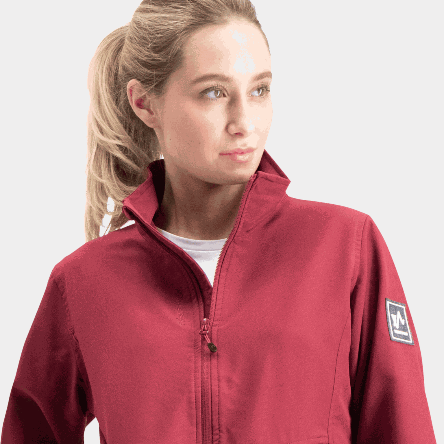Jaqueta feminina de manga comprida em tecido softshell Tind