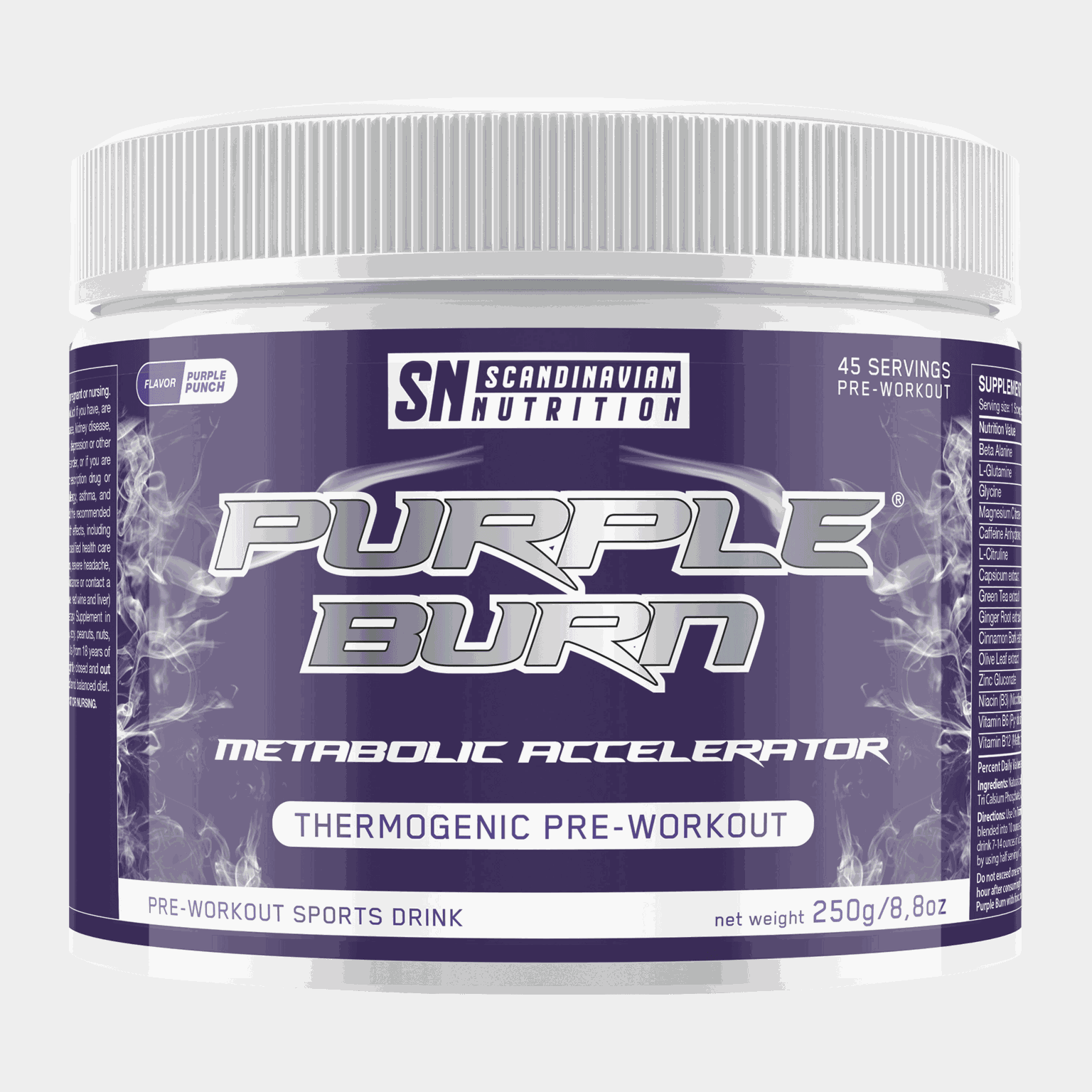  Purple Burn Pwo (Purple Punch (250 g), edzés előtti por alakú kiegészítő) -