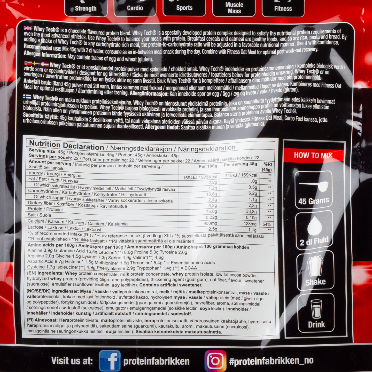  Whey Tech 1 kg, proteinový prášek