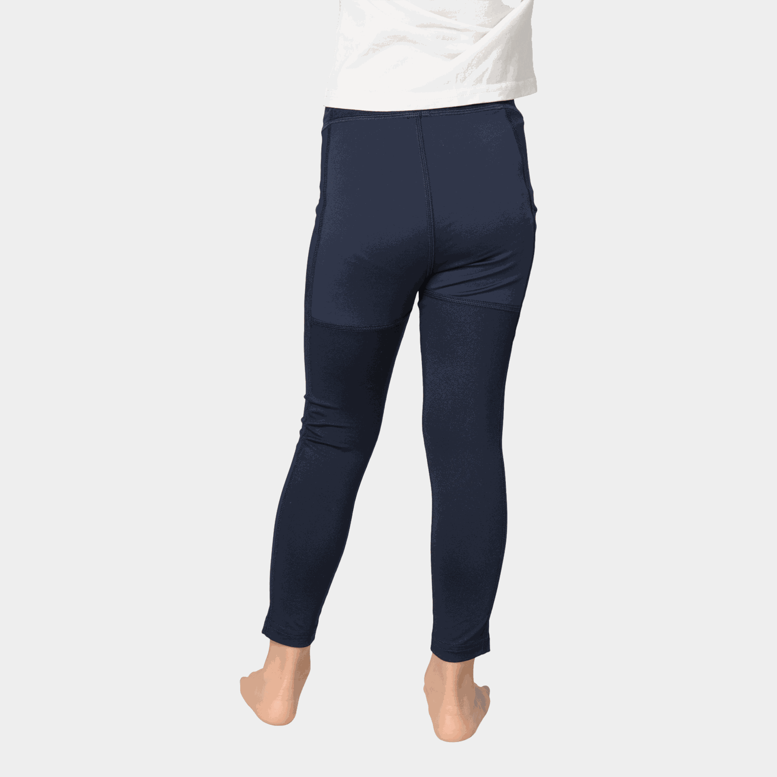 Leggings de cintura alta Nina para meninas - azul escuro