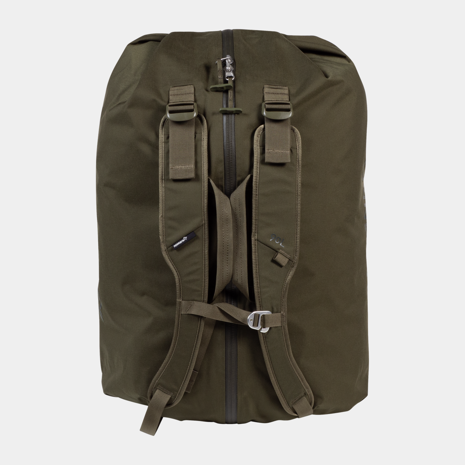 Norrøna 90L canvas tas - Donkergroen