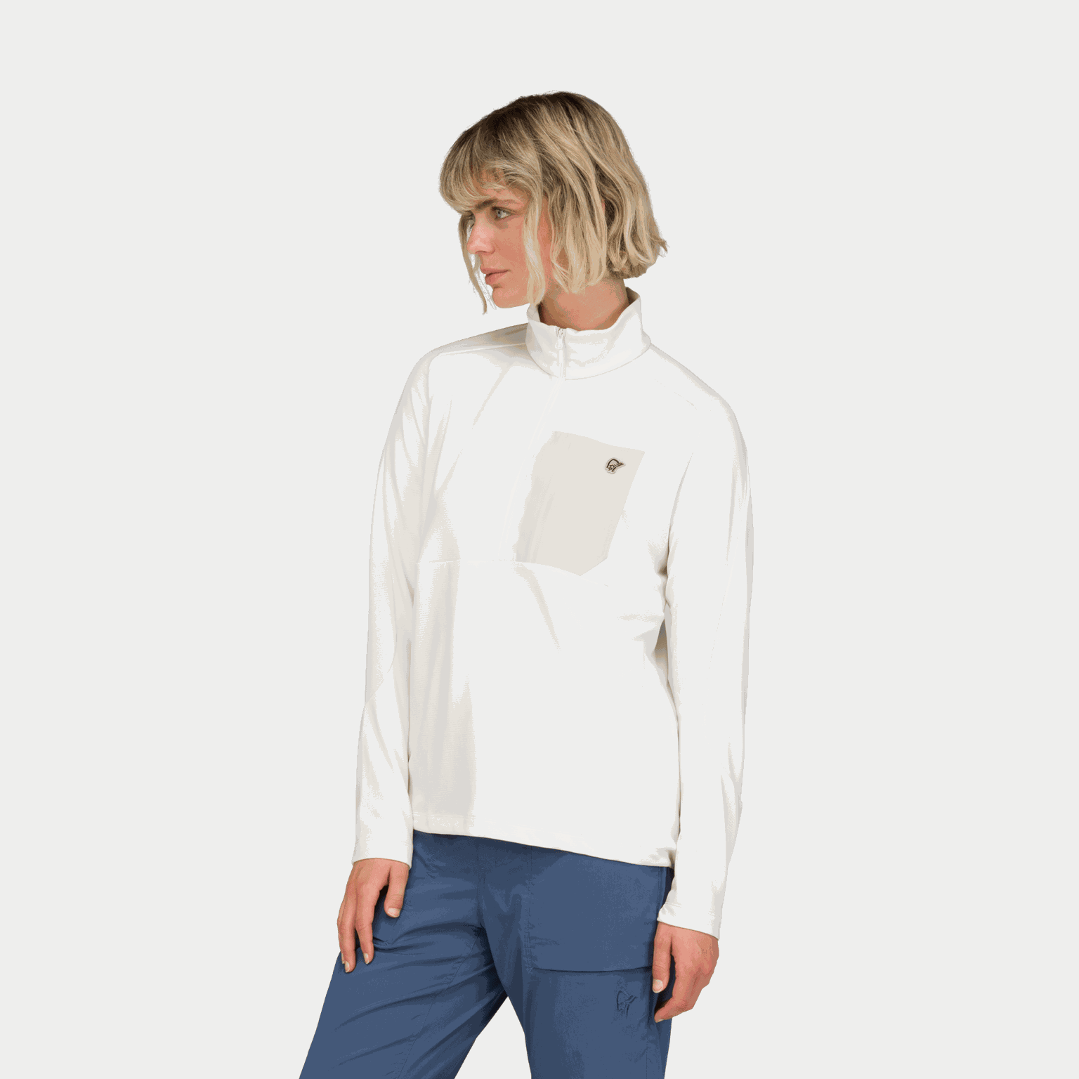  Damessweatshirt met rits, model Femund Warm1