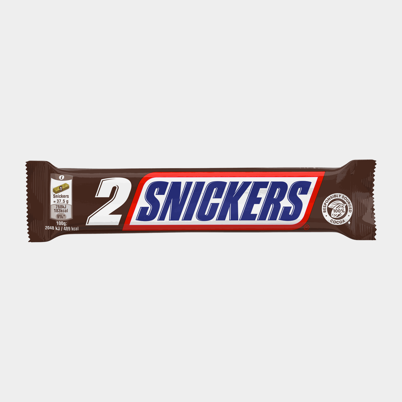 Snickers 2 PK 75g, sjokoladebar -