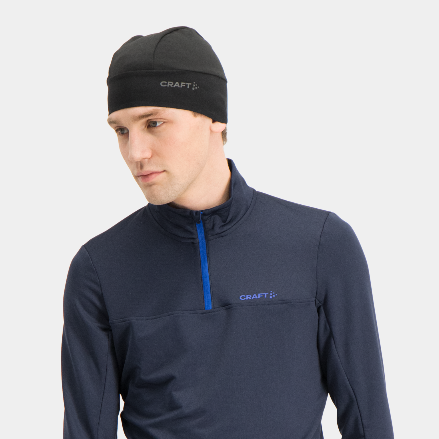  Czapka termiczna Adventure, czapka rowerowa, unisex - czarna