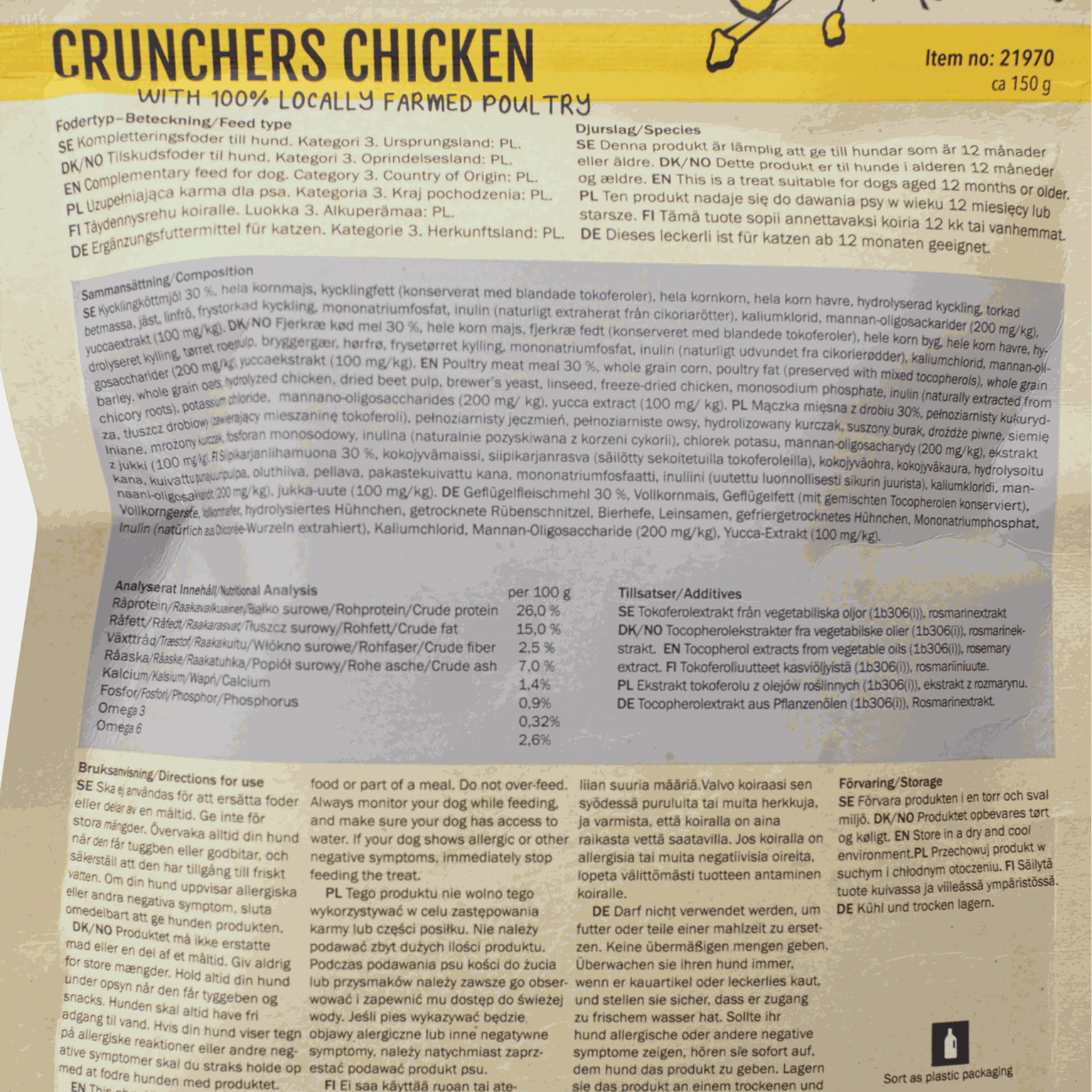  Przysmak dla psa Chicken Crunchers 150 g -