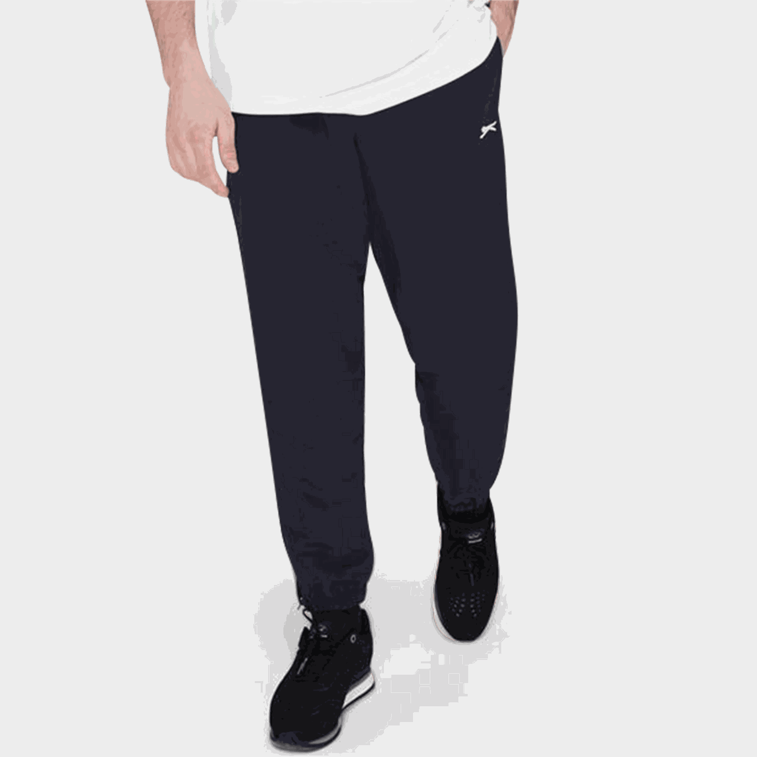 Calça de moletom masculina em tecido plano