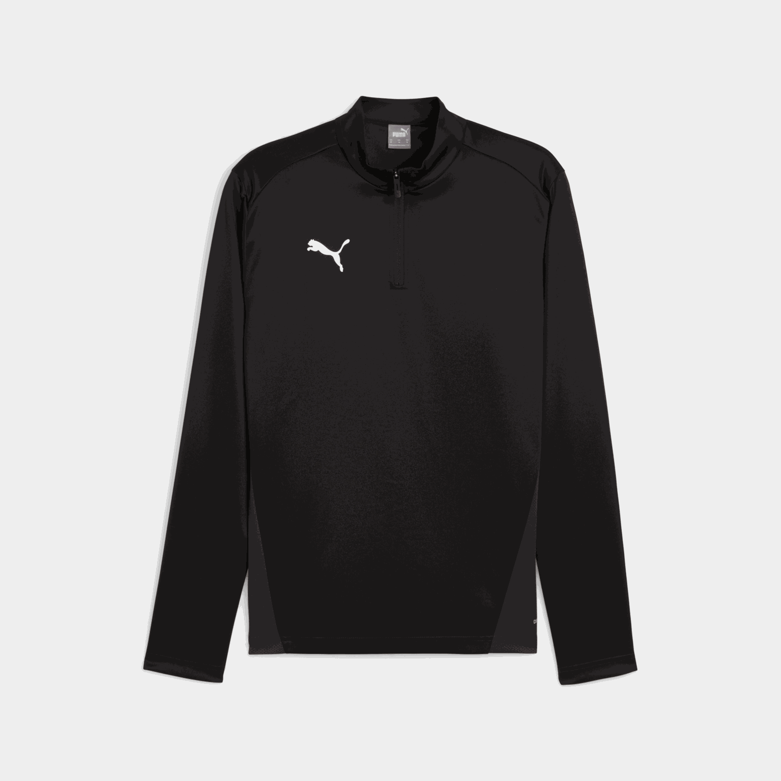  Moletom teamGOAL unissex com zíper 1/4 – preto