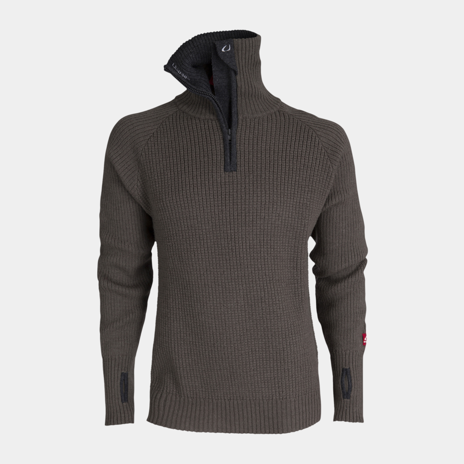  Pull zippé couleur ambre, pull en laine, unisexe