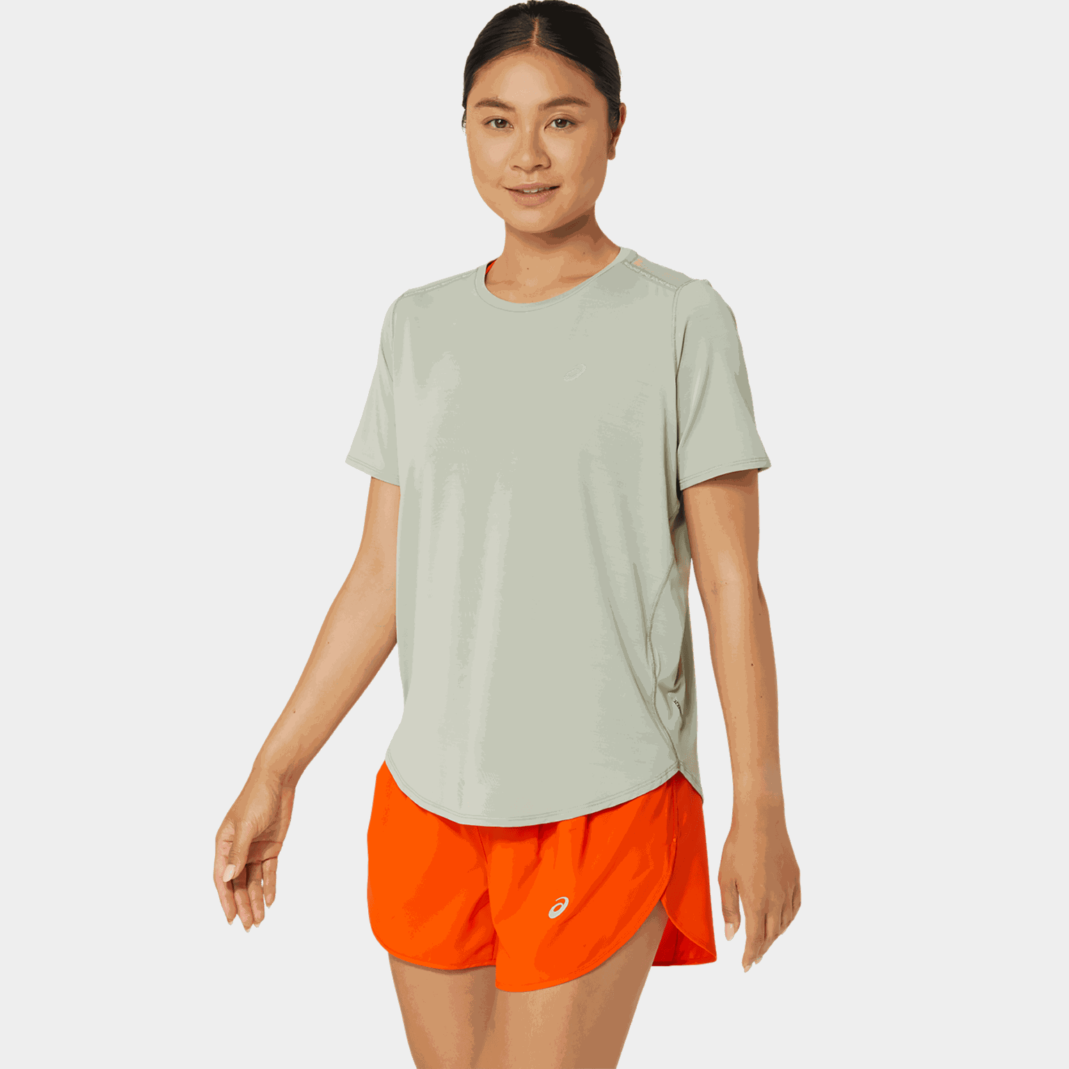  Dames T-shirt met korte mouwen – grijs