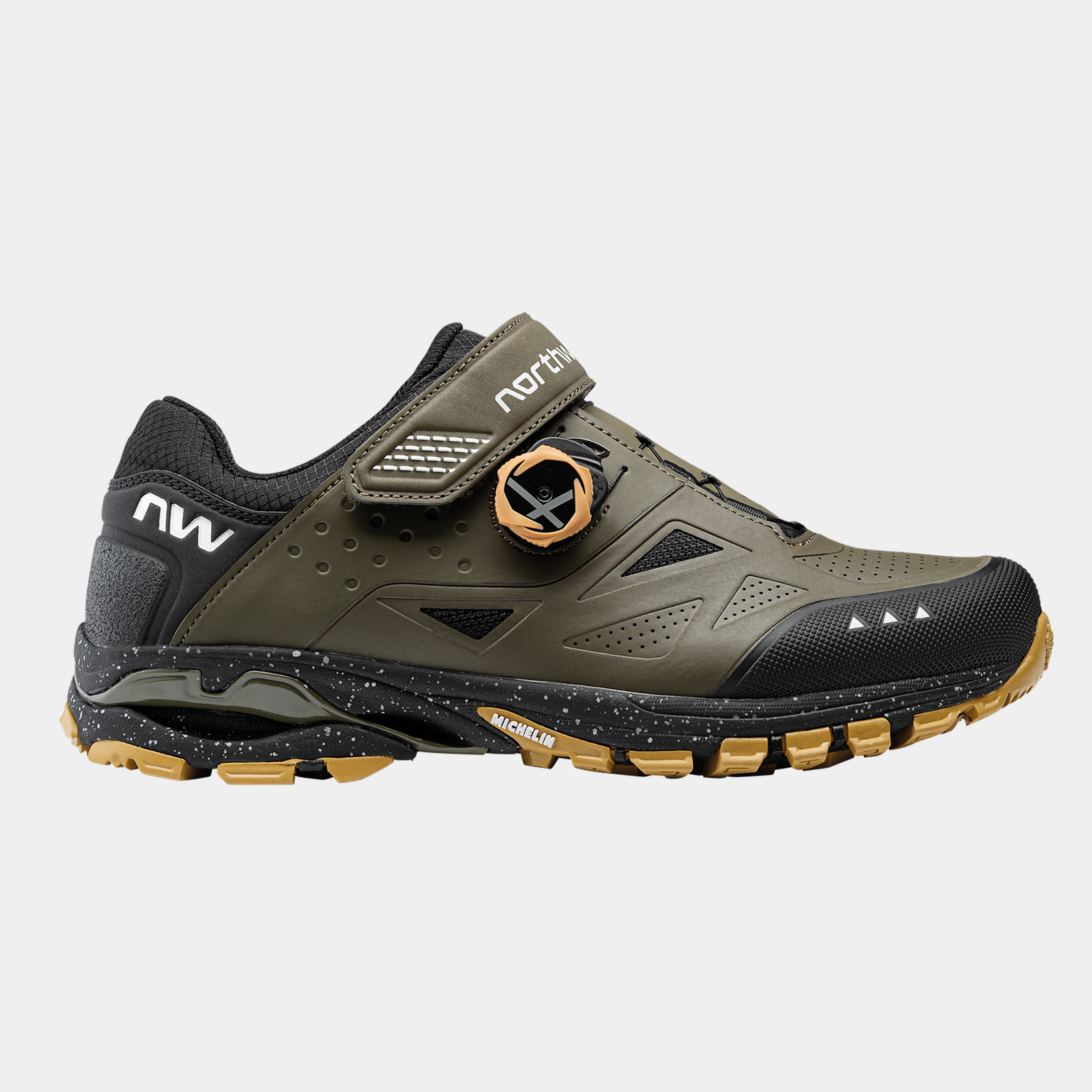 Spider Plus 3 MTB shoe 24, terrengsykkelsko herre - Grønn
