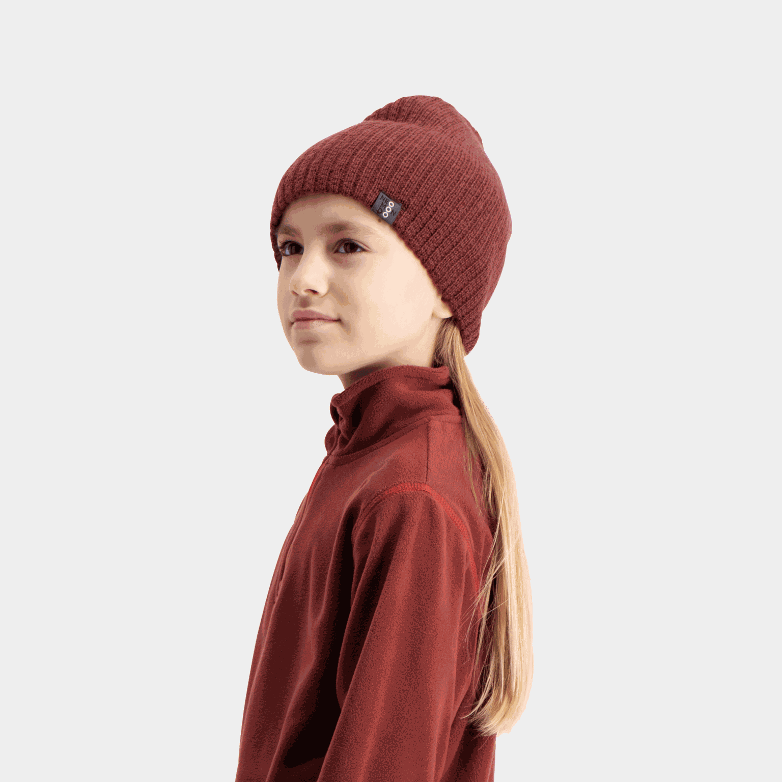 Narvik Wool Beanie, lue barn - Brun