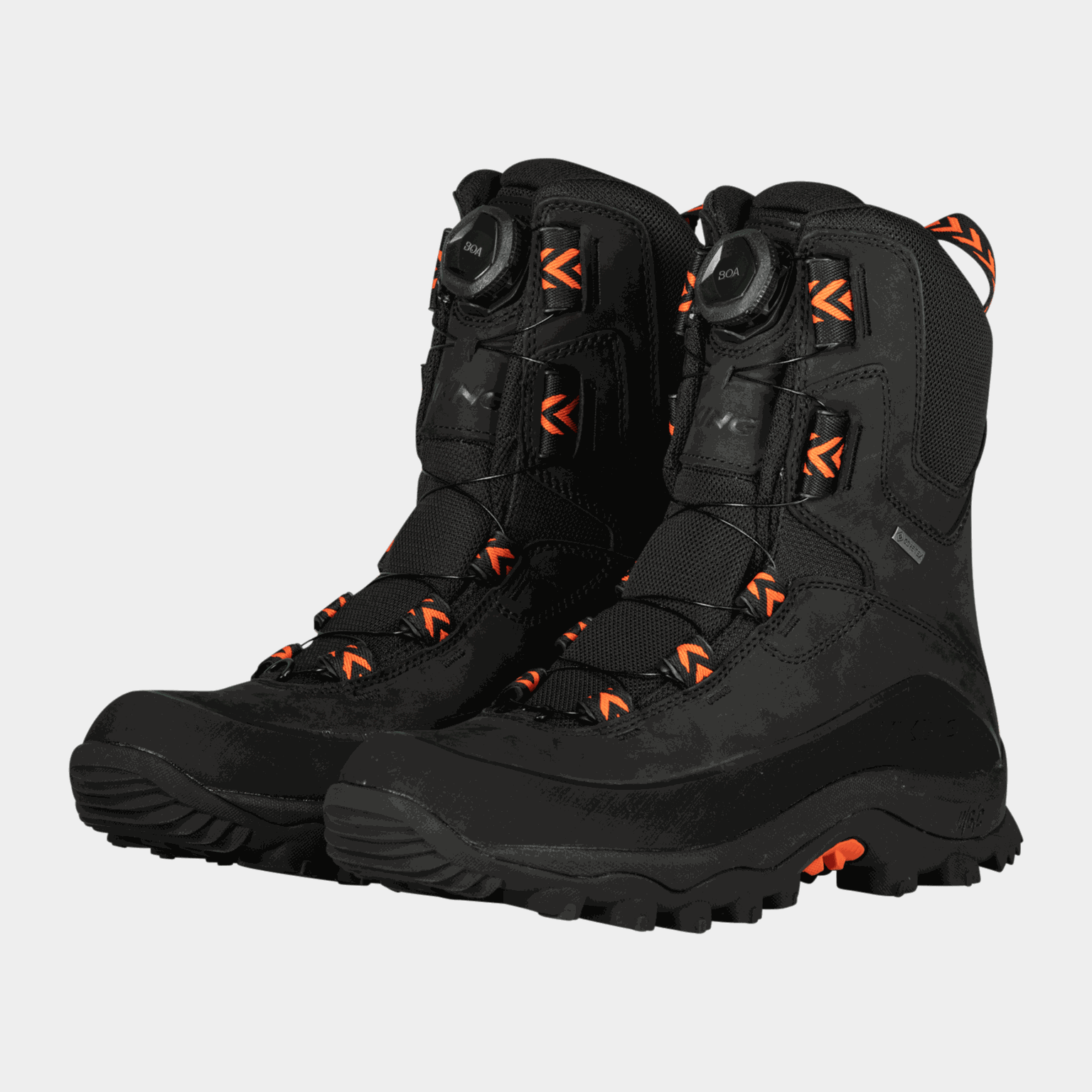 Męskie buty myśliwskie Boa High z nadrukiem dzikiego renifera, Gore-Tex - czarne