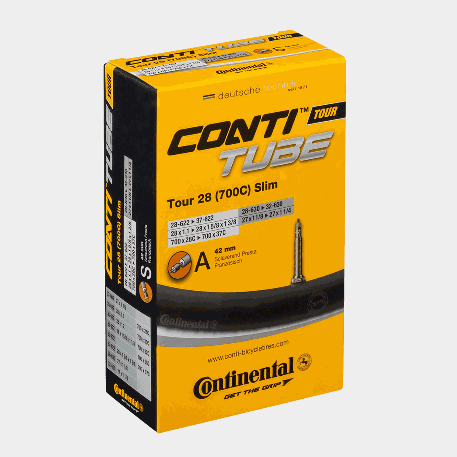  Dętka Conti Tour Slim 28'' x 42mm z wentylem Presta -