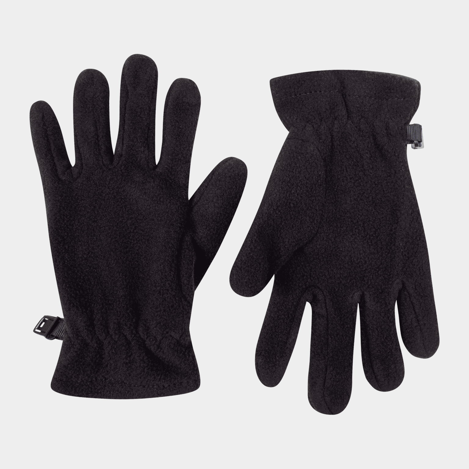  Gants en polaire Storenos, gants pour enfants - Noirs