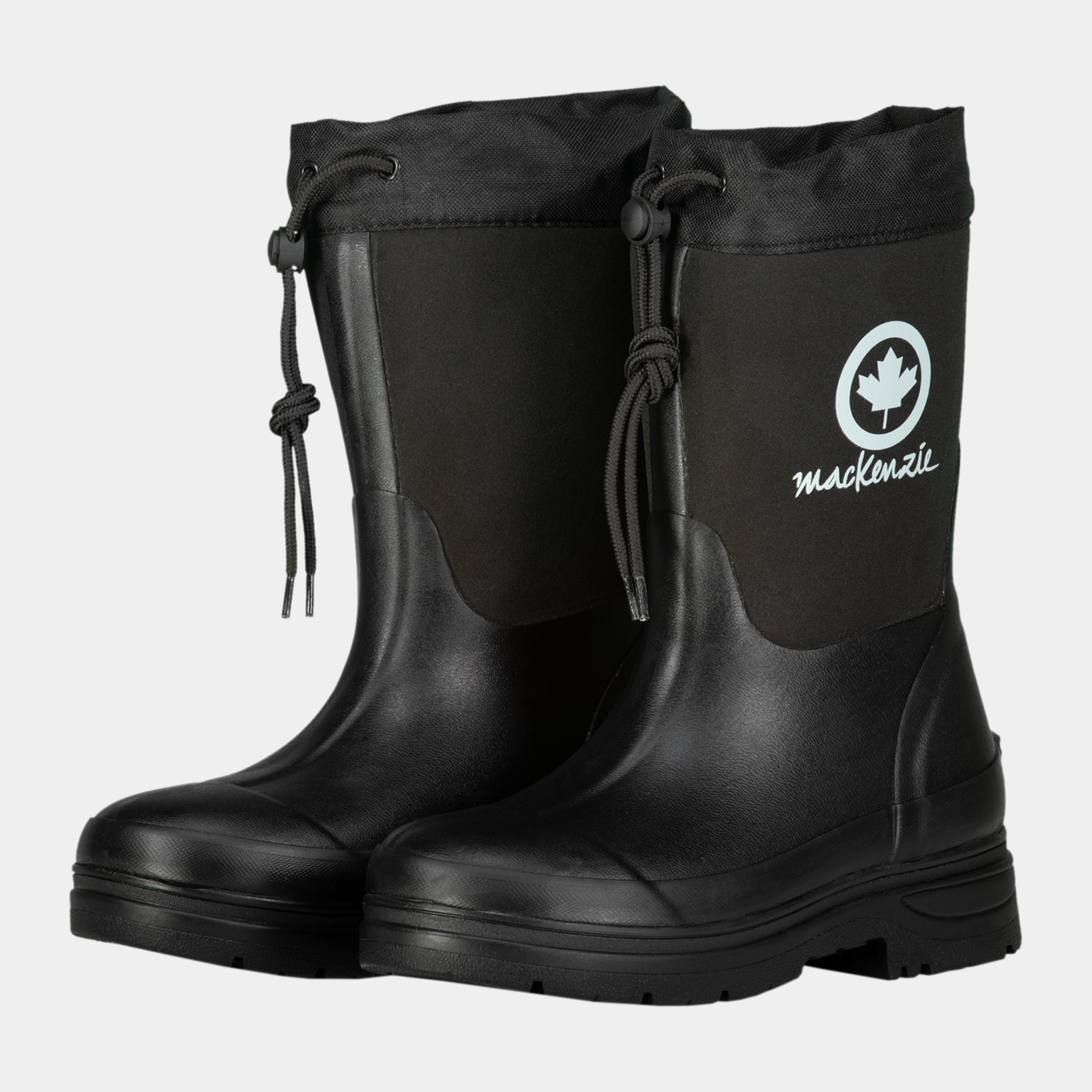  Niskie buty zimowe z neoprenu - czarne