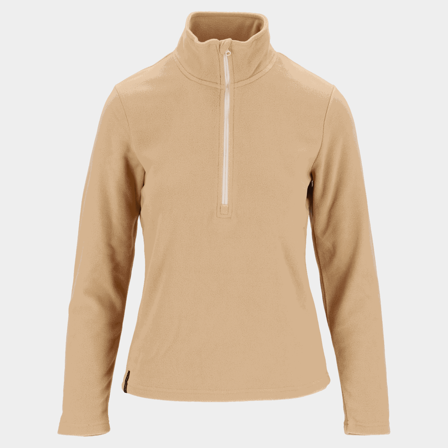 Blusa feminina de lã reciclada com zíper, modelo Tind