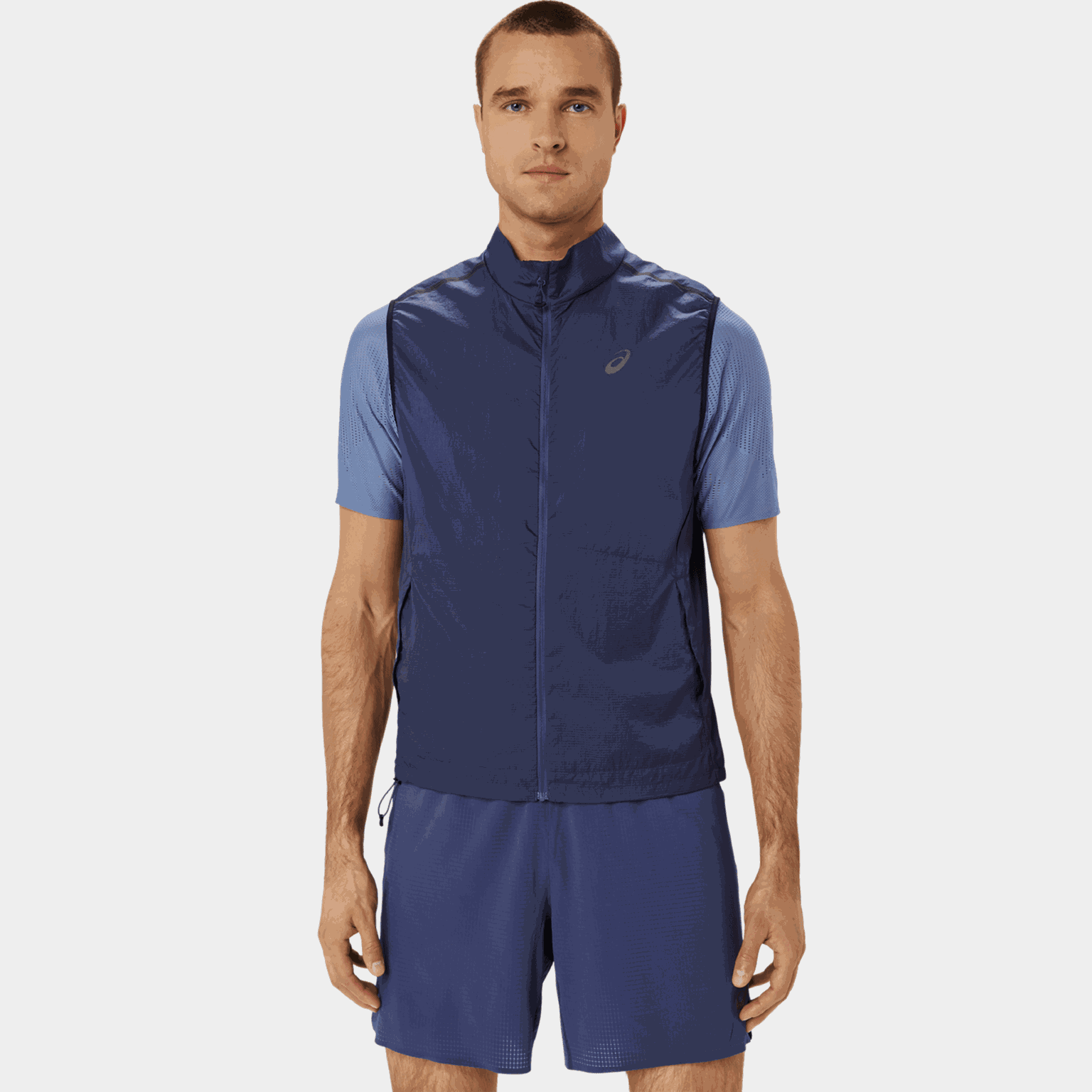 Metarun Packable Gilet, løpevest, herre - Blå
