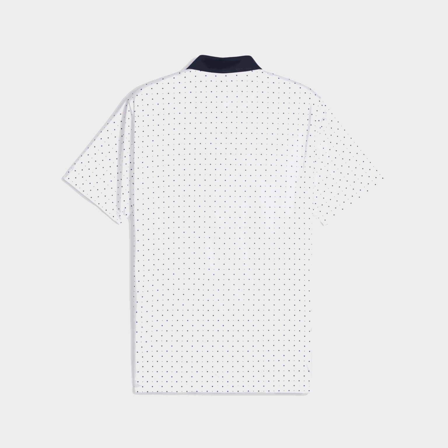  Koszulka polo męska Pure Geo, koszulka polo do golfa - biała
