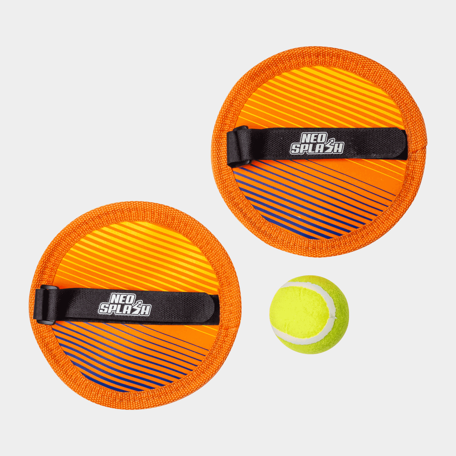  Jeu de plage en néoprène avec balle à attraper – Orange