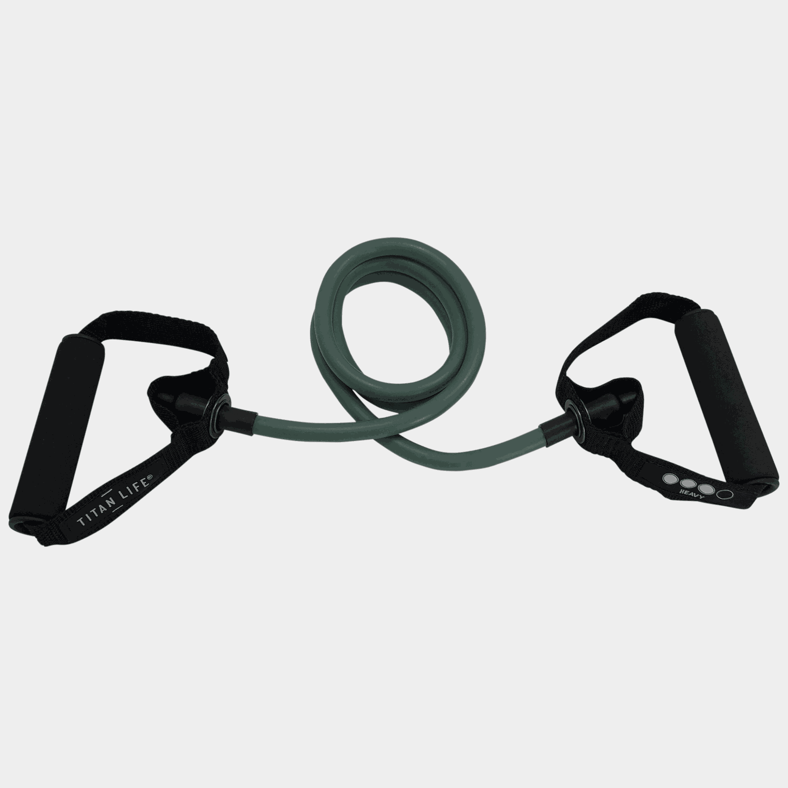  Tubo elastico rigido per fitness, fascia elastica di resistenza rigida - Verde