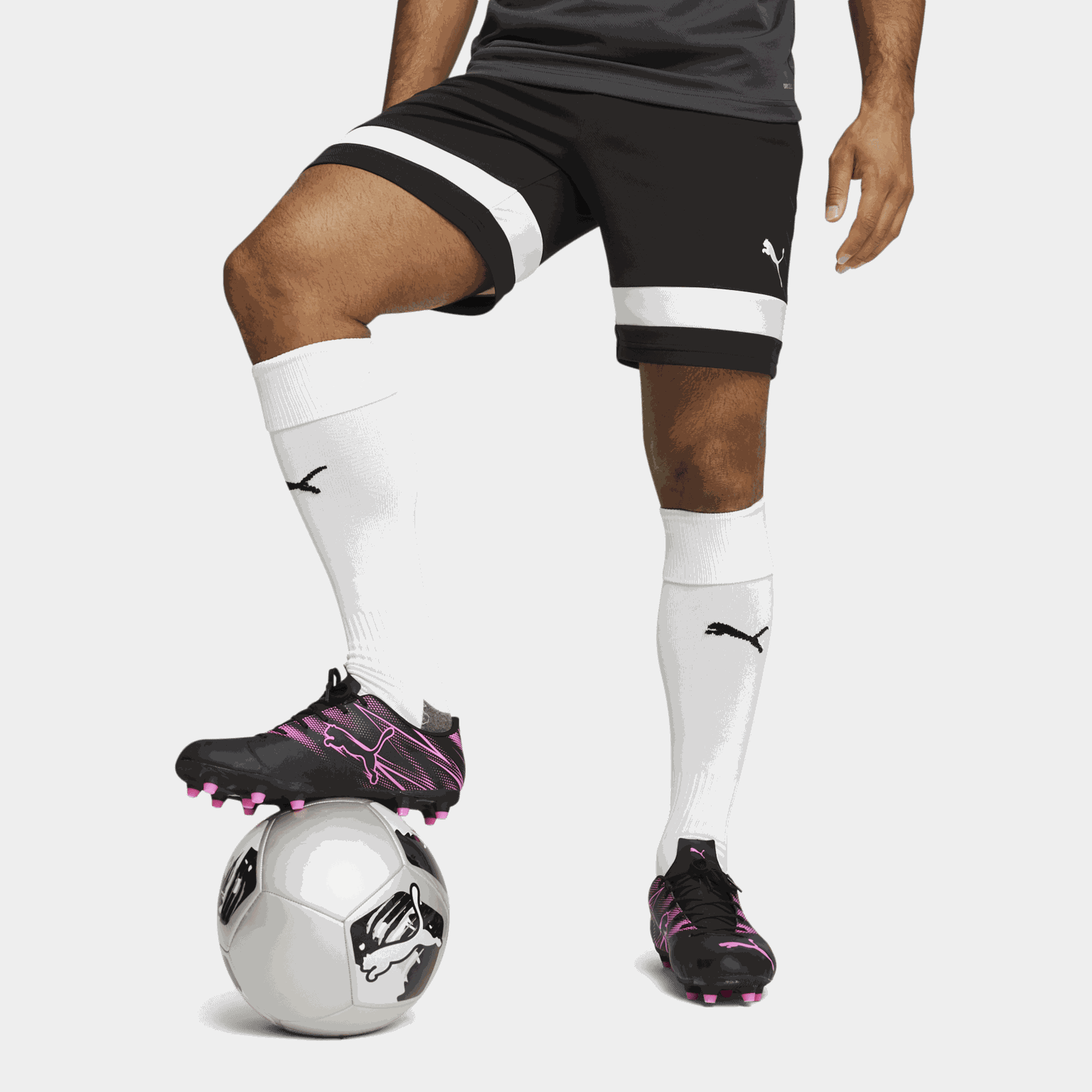 IndividualRISE Shorts, fotballshorts, herre - Svart