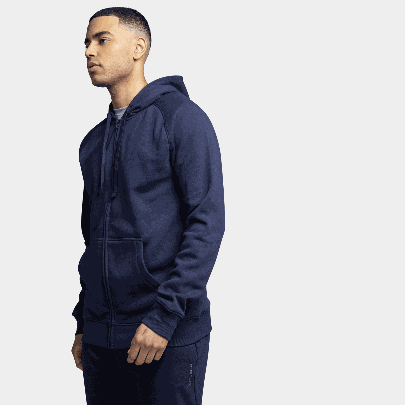  Hoodie voor heren met capuchon en ritssluiting, een onmisbaar kledingstuk.